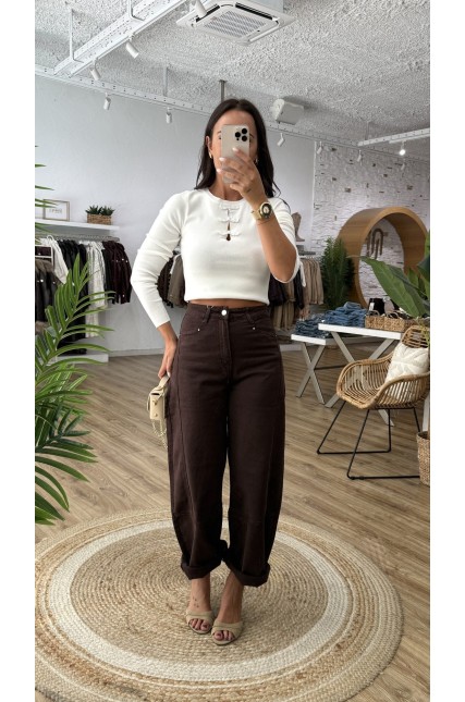 PANTALÓN CARLA MARRÓN
