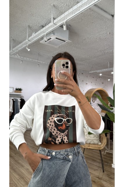 SUDADERA PERRO + RAYAS